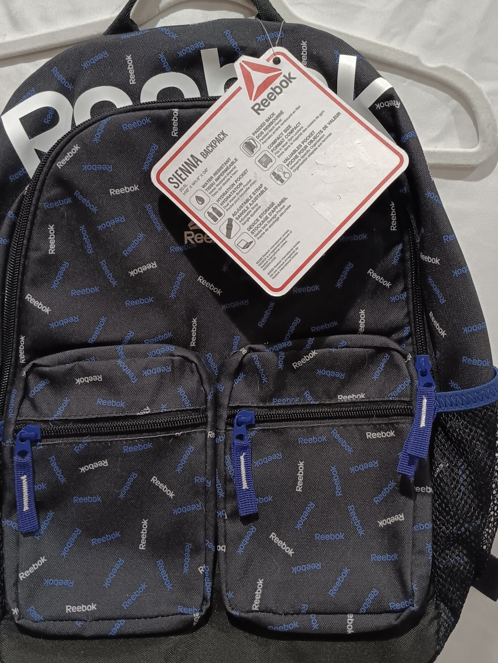 Reebok Black & Blue Sienna Backpack